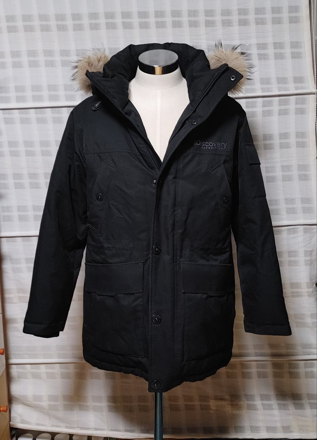 (덕다운) 디스커버리 검정 패딩 점퍼 95 상품이미지1