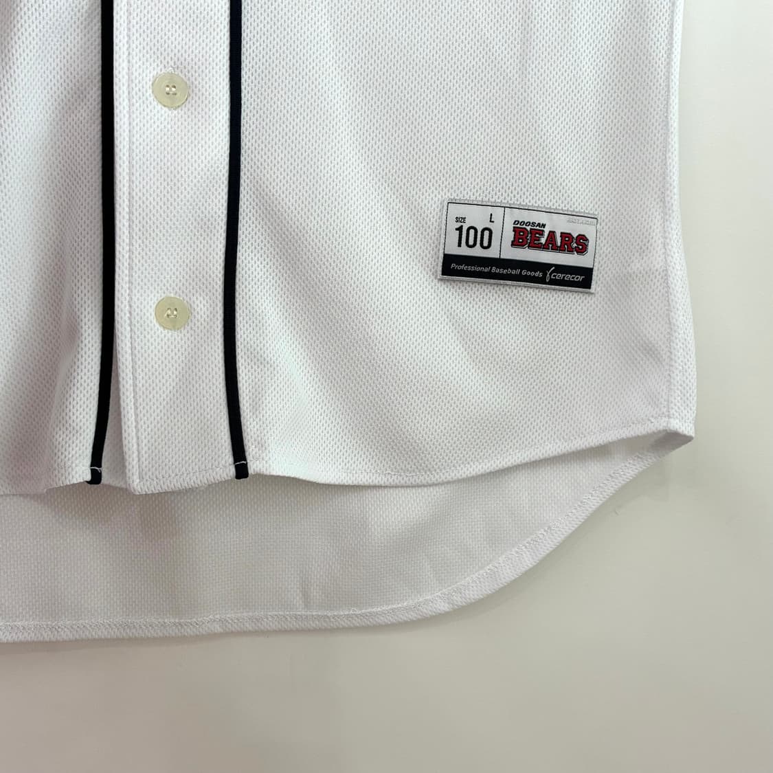 두산베어스 김현수 마킹 야구 홈 유니폼 상품이미지6