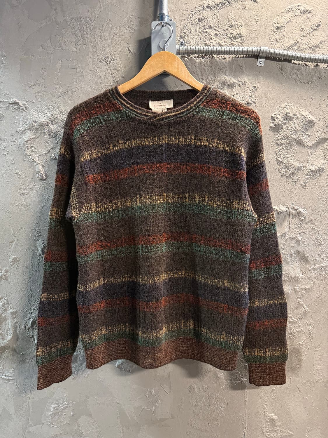 에르메네질도 제냐 ZEGNA 스트라이프 울 니트 S 상품이미지1