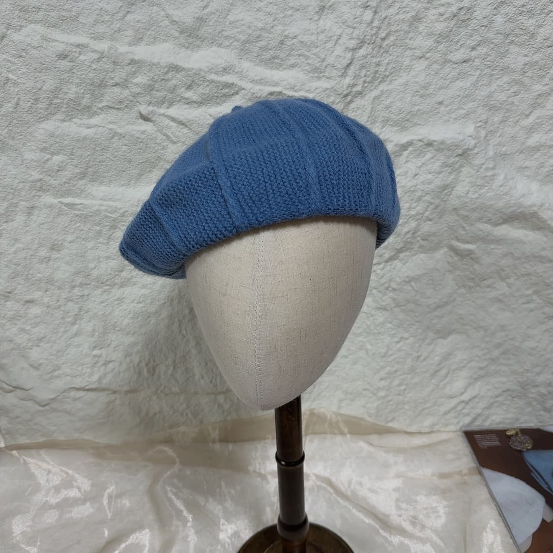 빈티지 블루 프랑스수입 베레모 화가모자 상품이미지1
