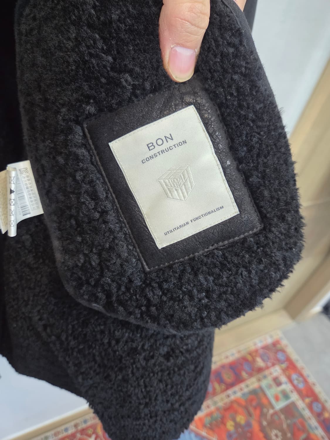 본 천연 양 가죽 모피 무스탕 자켓 L 상품이미지3