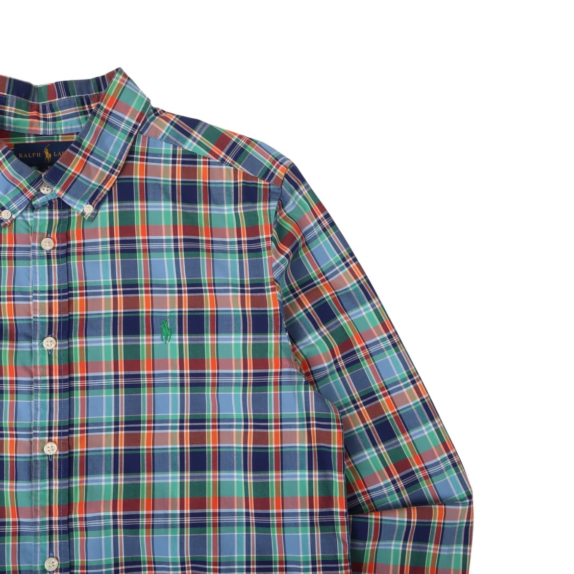 폴로 랄프로렌 블루 마드라스 체크 셔츠 상품이미지3