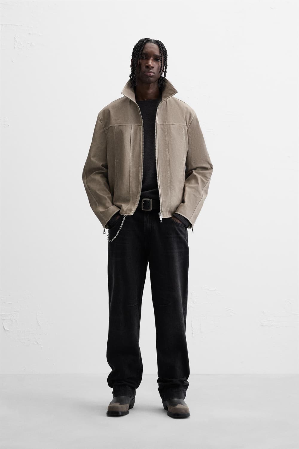 자라 워시드 이펙트 자켓  상품이미지4