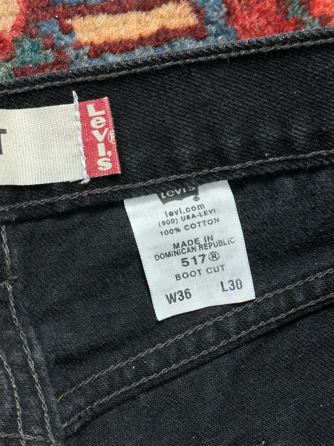 00's 리바이스 517 블랙 부츠컷 플레어진 상품이미지9