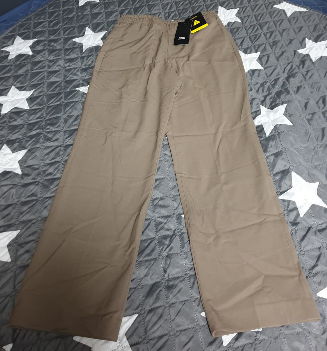 무신사스탠다드 젠더리스 와이드 밴딩 슬랙스 더스티베이지 (28) 상품이미지1