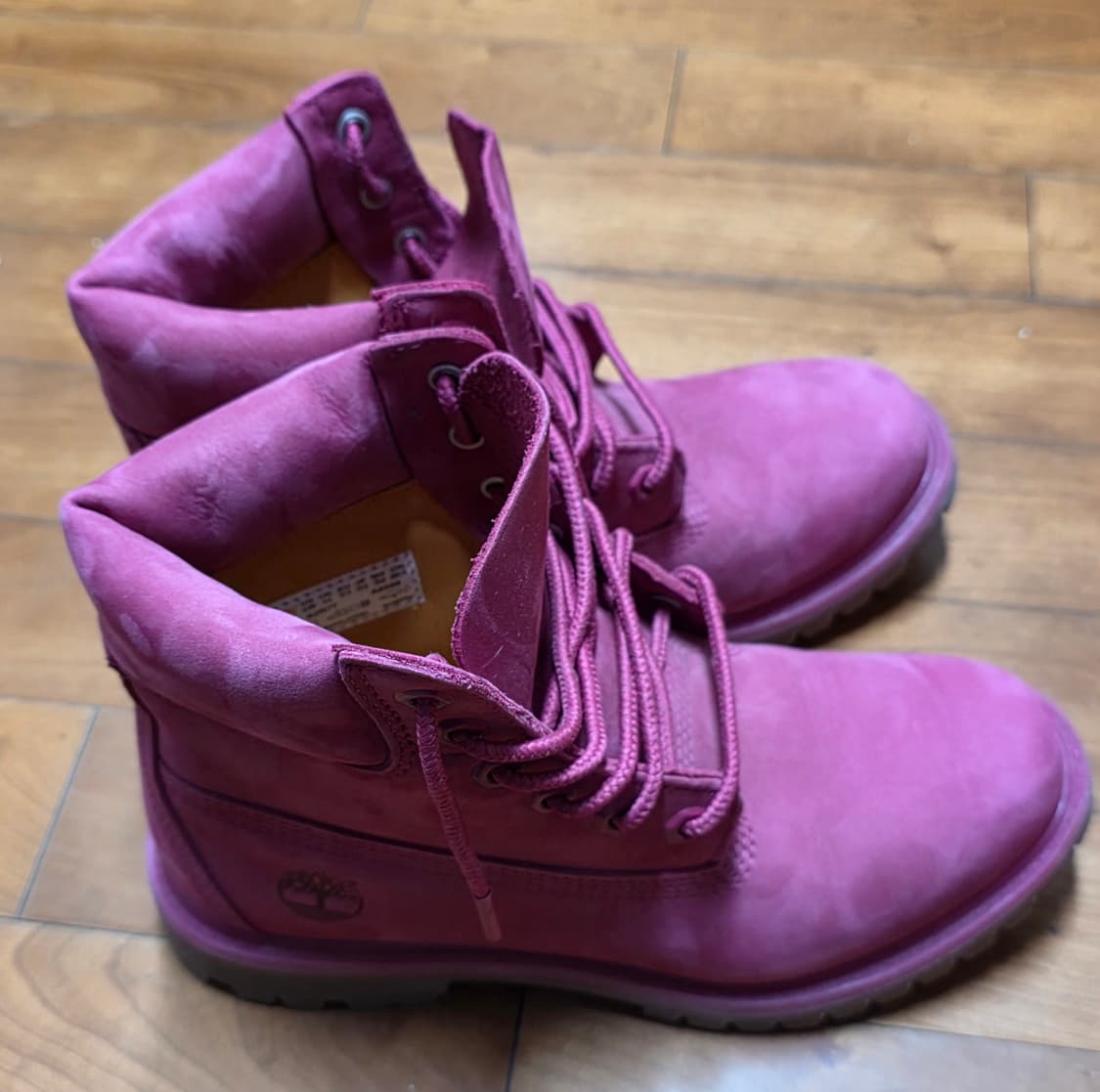 팀버랜드 50주년 한정판 여성 핑크부츠(235) 상품이미지4