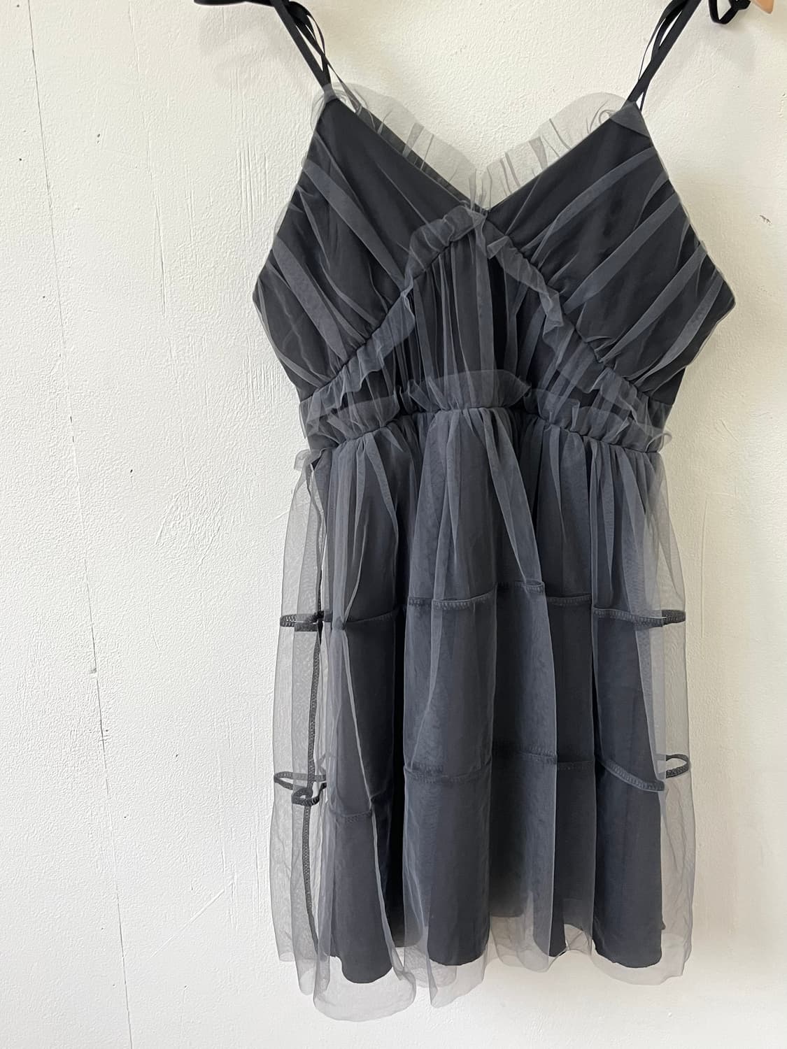 PHILLY 블랙 쉬폰 원피스 상품이미지2