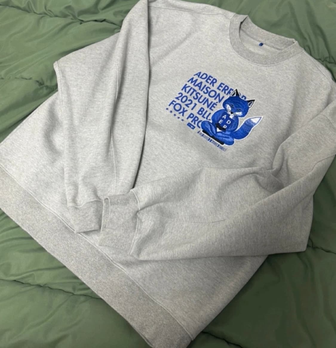 [A3] 아더에러 메종키츠네 폭스 맨투맨 회색 상품이미지1