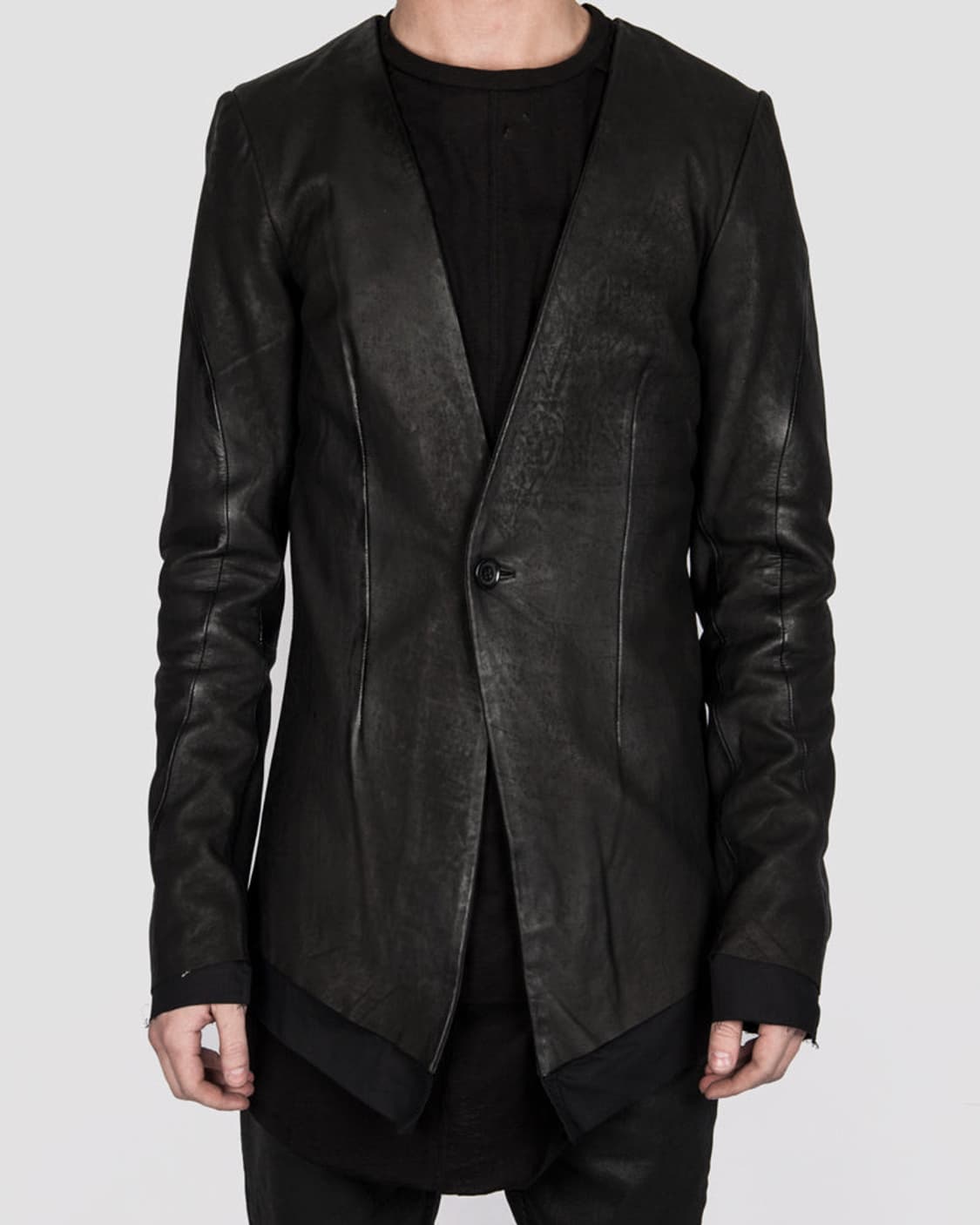 Army of me Layered leather blazer 상품이미지2