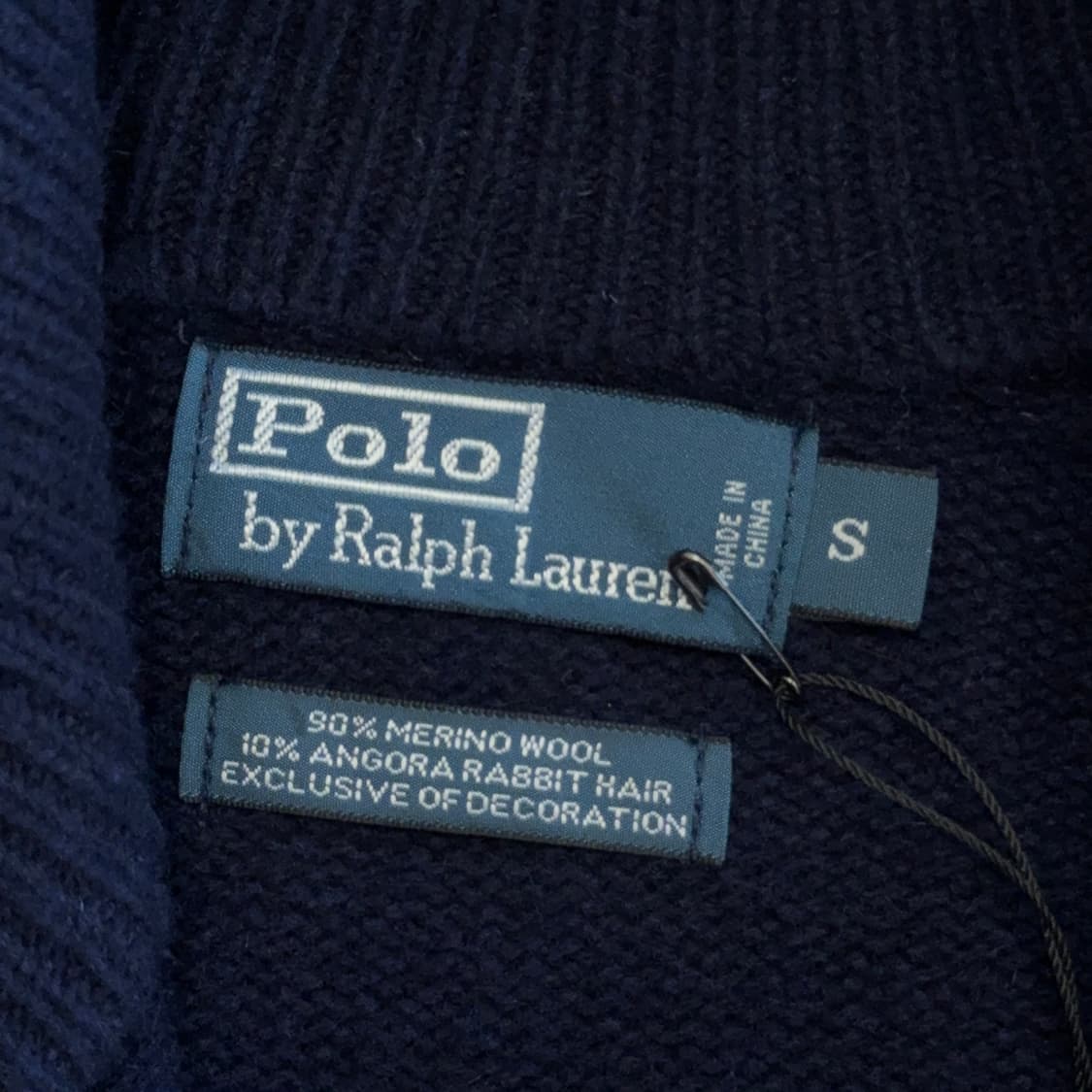 90s 폴로 랄프로렌 메리노 울 투웨이 집업 니트 상품이미지4