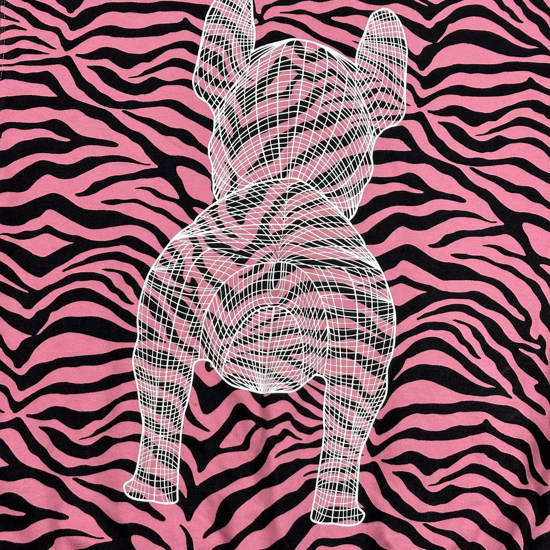 라이프워크 불독 핑크 패턴 맨투맨 (실측 L) 상품이미지6