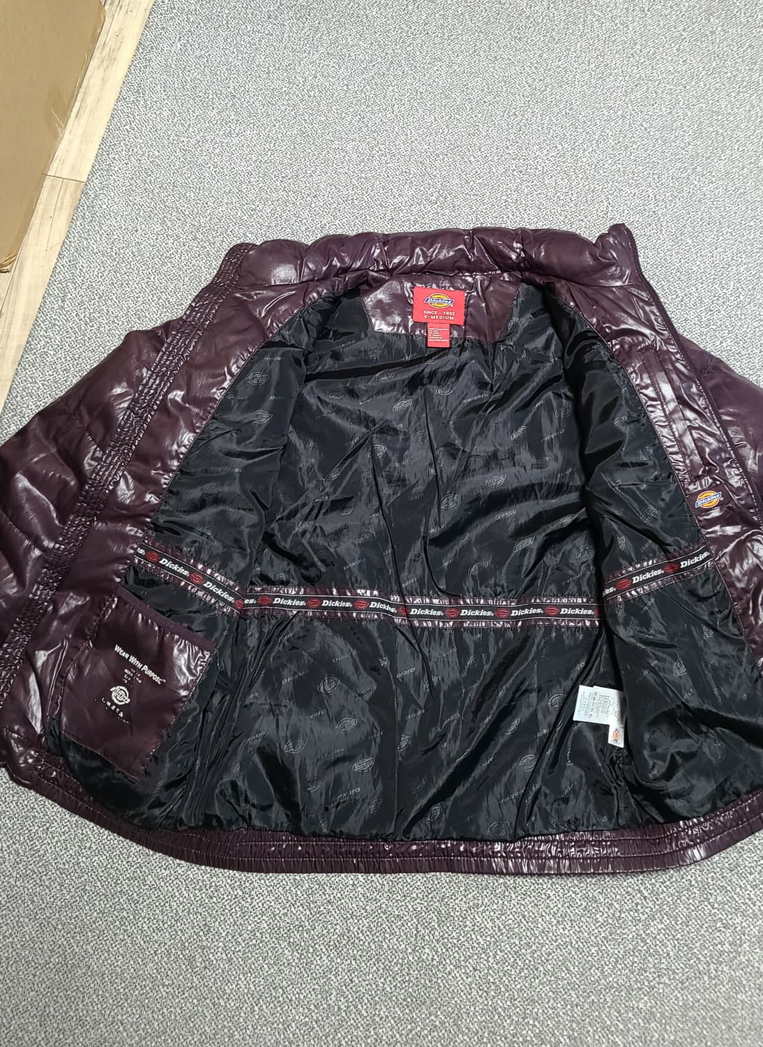 Dickies 여성 폴리  패딩 S-M 퍼플 상품이미지5