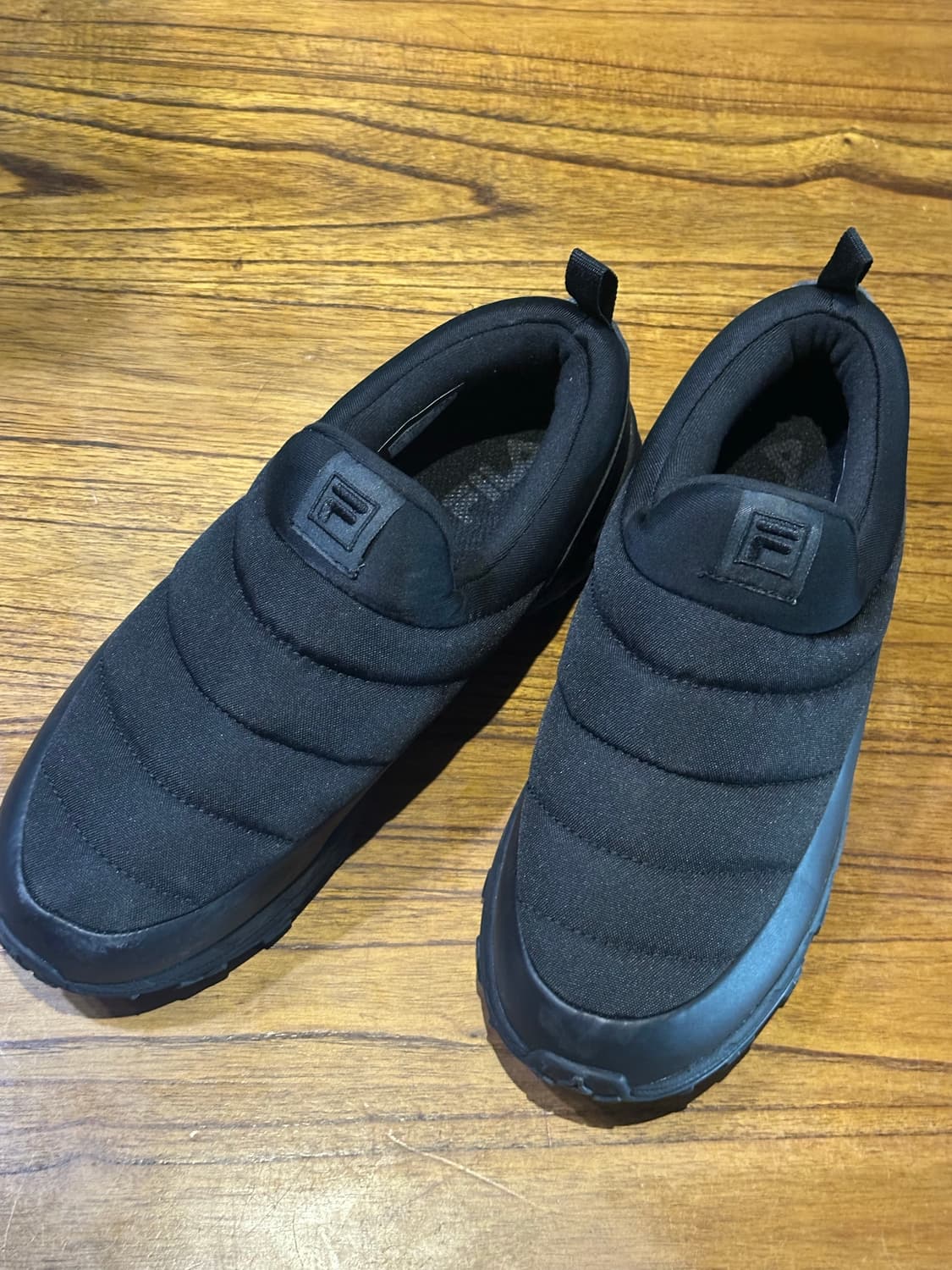 휠라 패딩 슬립온 245mm 블랙 상품이미지7