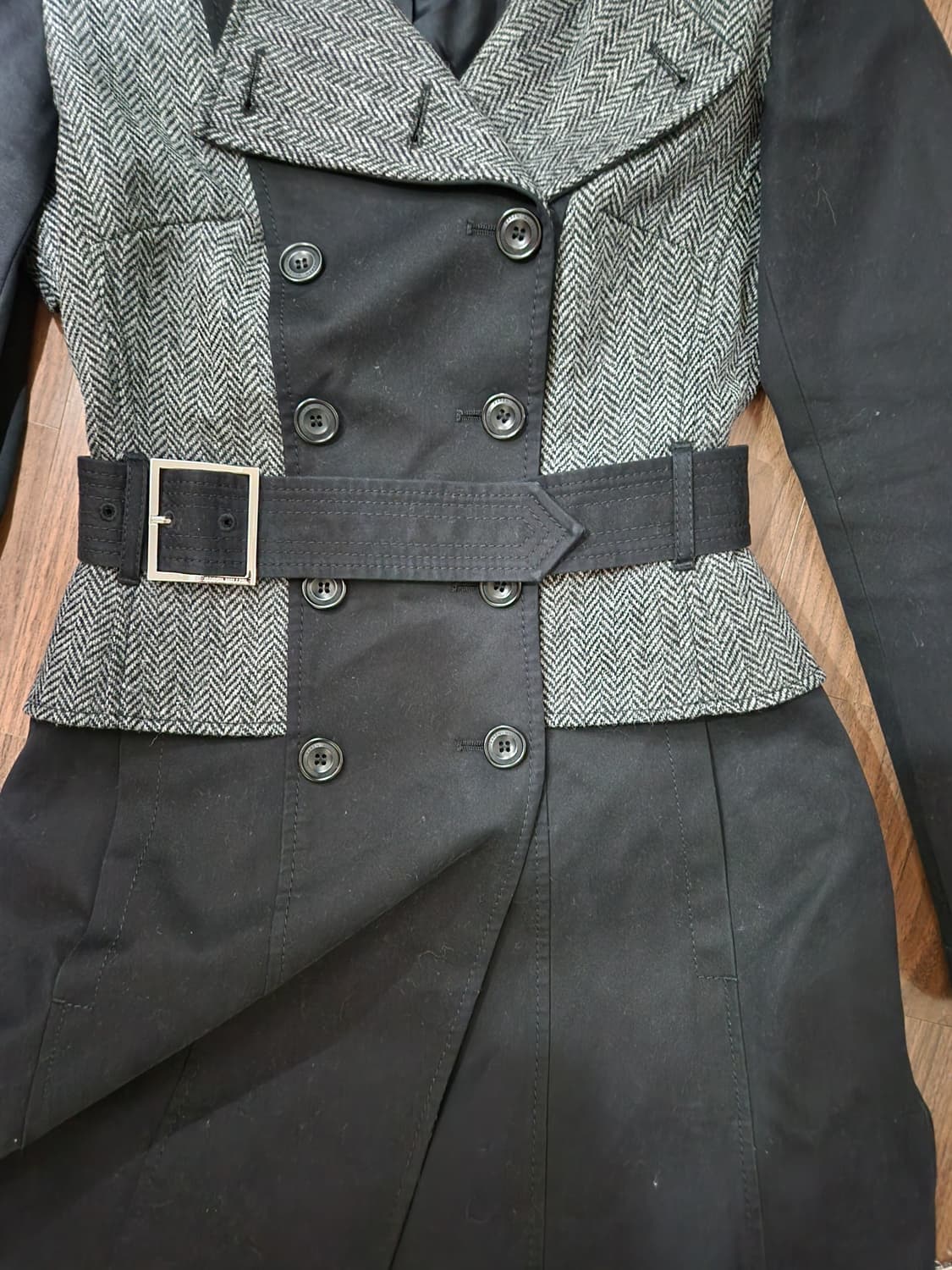 카렌 밀렌 헤링본 코트 UK8 상품이미지4