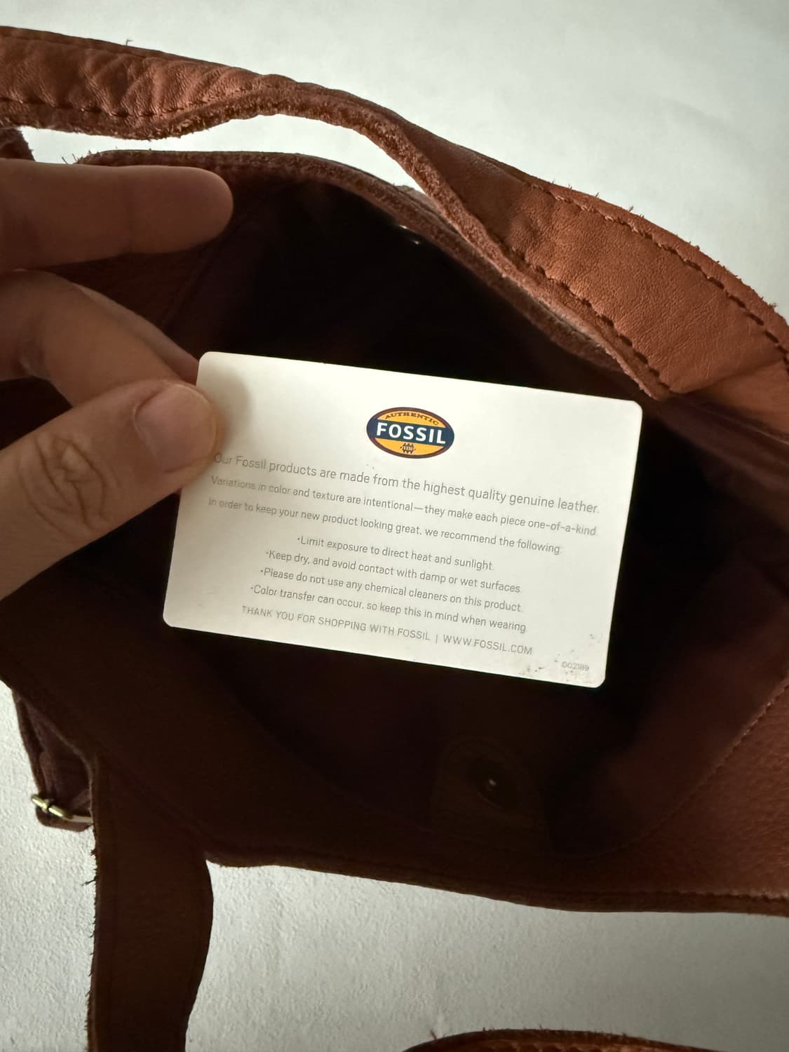 파슬(FOSSIL) 레더 토트 크로스백 상품이미지9