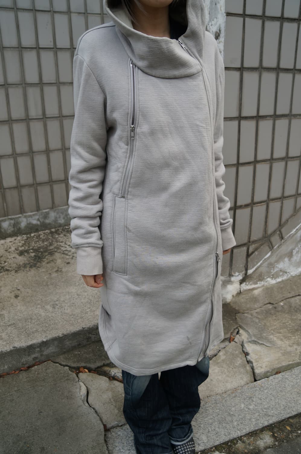 헬무트 랭 비대칭 후디 집업 자켓 상품이미지4