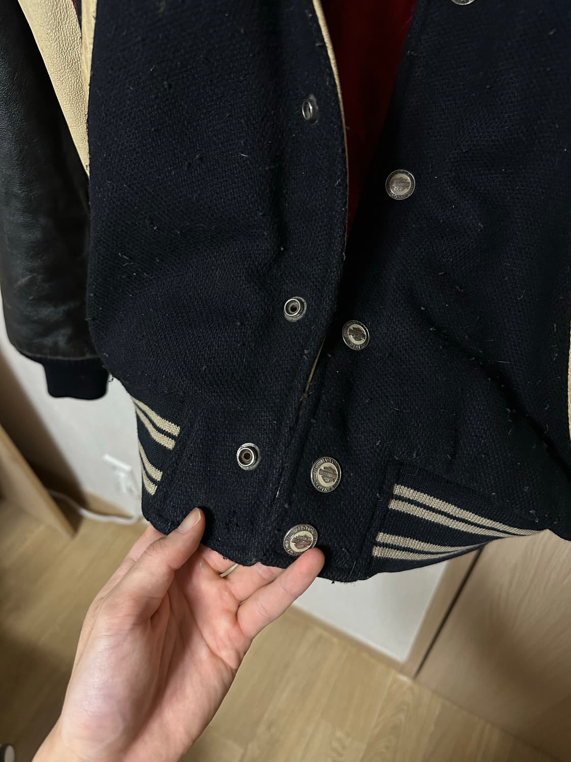 할리데이비슨 50주년 레더 바시티 자켓 상품이미지7