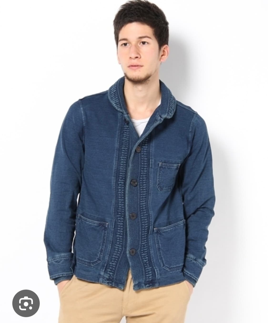 **M2squared(엠투스퀘어드)**의 인디고 다잉 니트 쇼콜라 칼라 상품이미지8