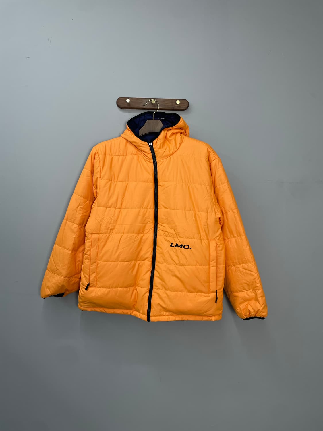 LMC 리버시블 오렌지 네이비 후디 다운 패딩 H1261 상품이미지8