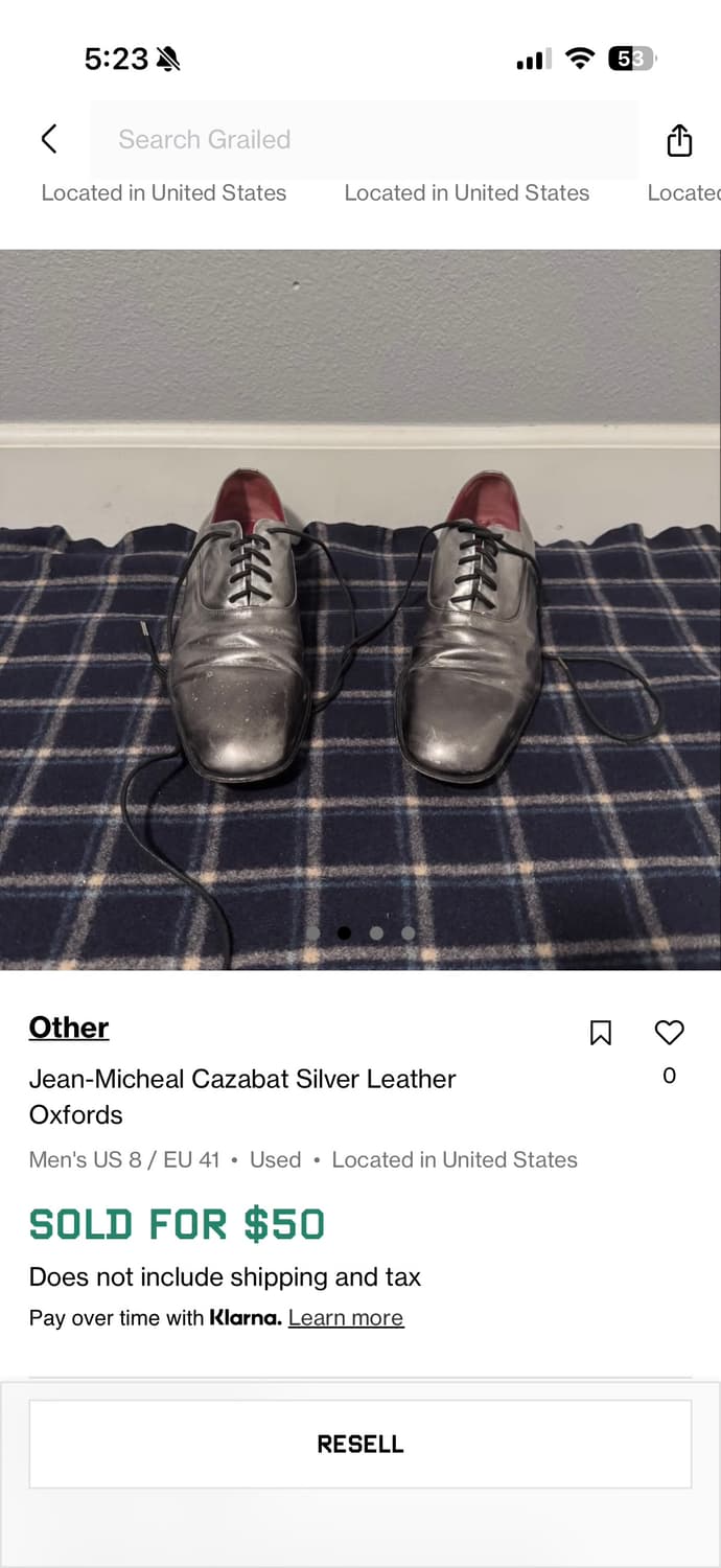 Jean micheal cazabat silver oxford 상품이미지2