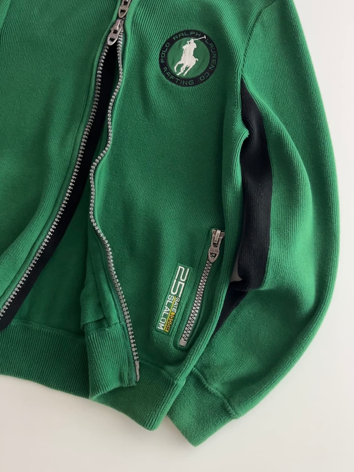 폴로 랄프로렌 그린 투웨이 니트 집업 XS 상품이미지7