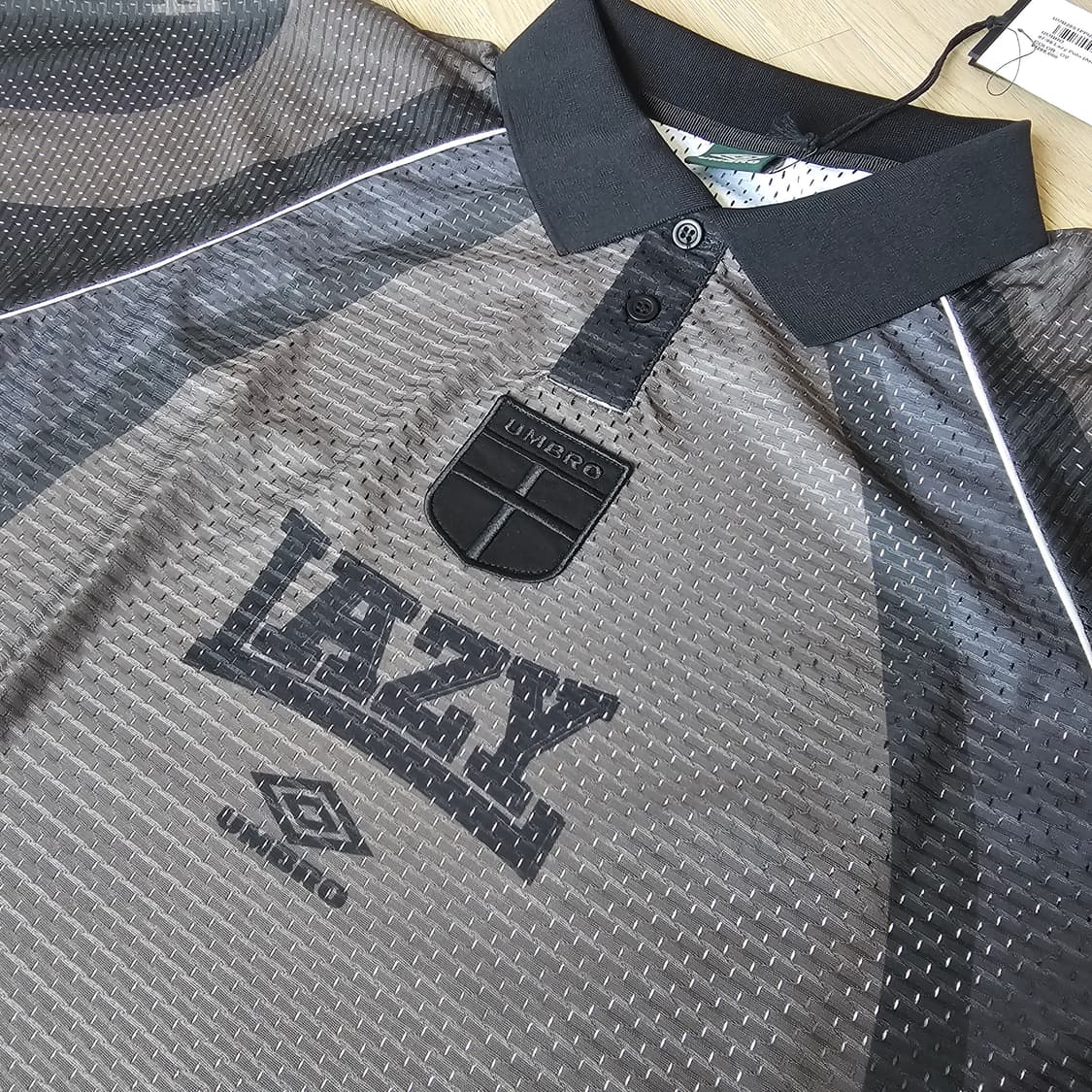 US M 체감 XL. 엄브로 X 슬램잼 97/98 폴로 메쉬 져지 티셔츠 상품이미지7
