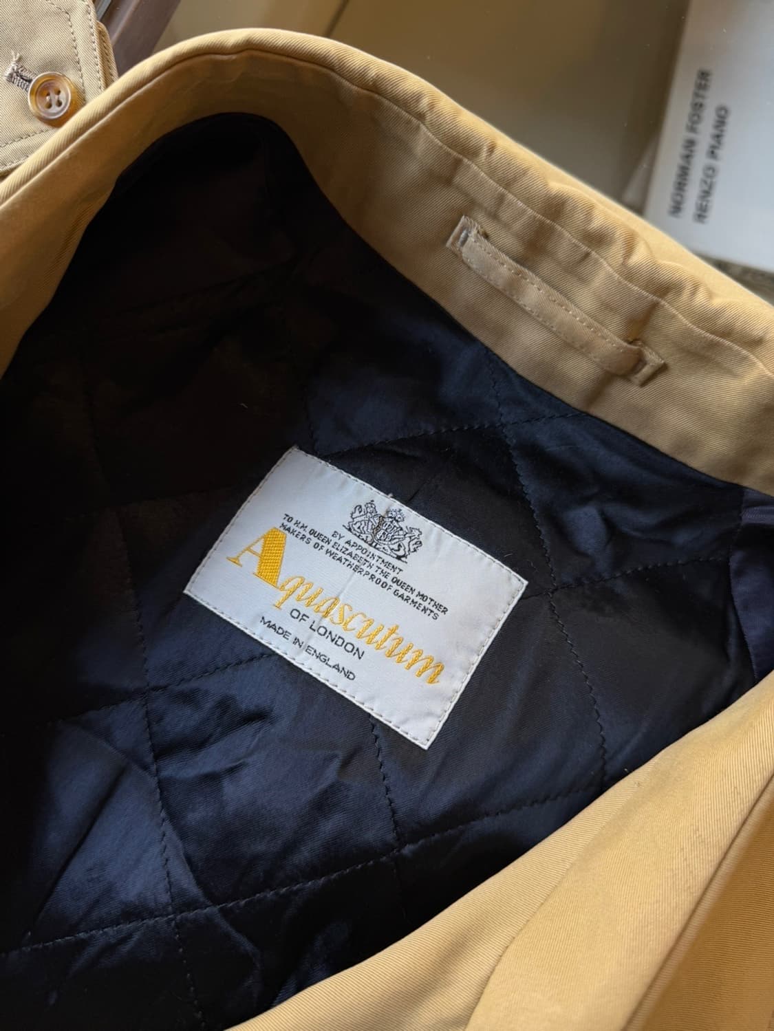 아쿠아스큐텀 트렌치 코트 105~110 상품이미지8