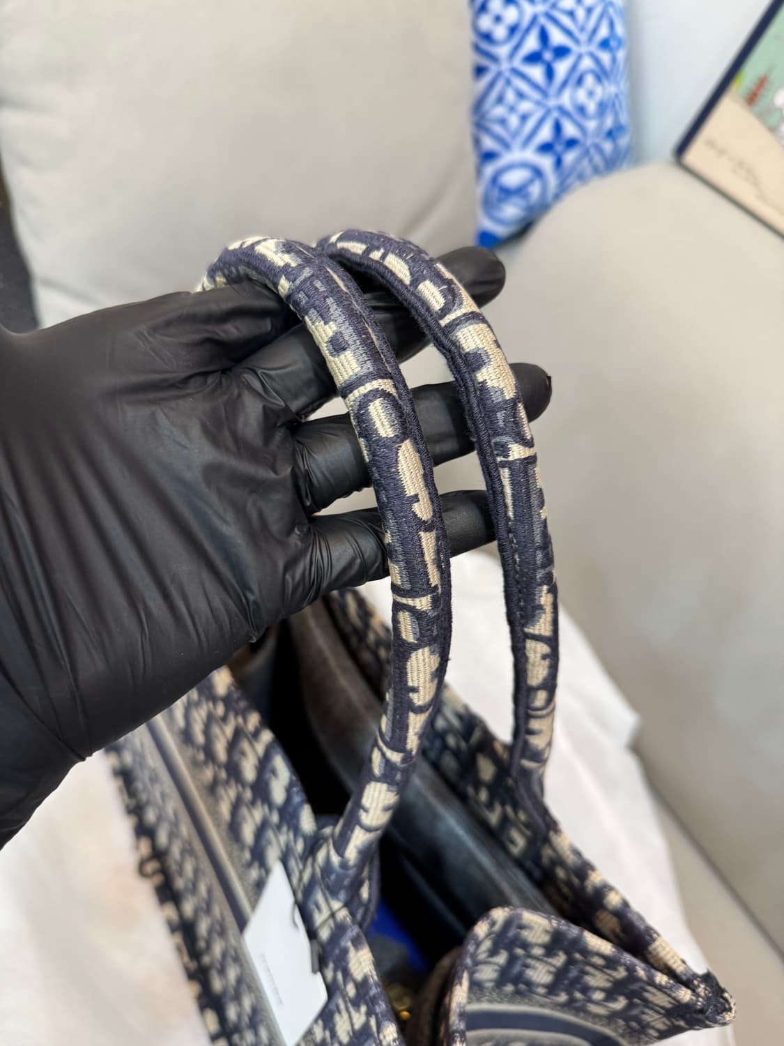 [인보이스구성] 디올 오블리크 북도트 미듐 상품이미지5