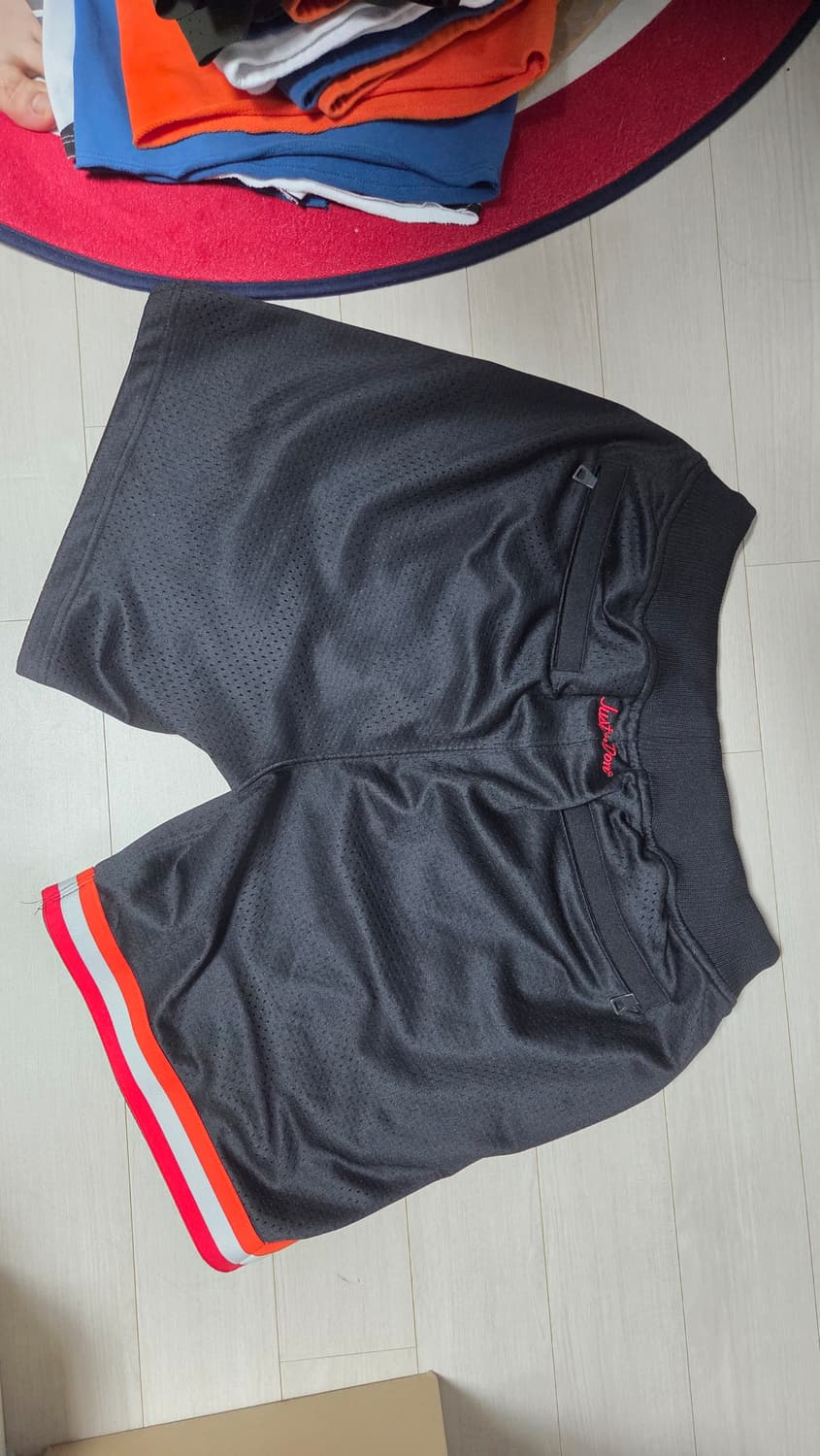 [S, 체감 L-XL] 저스트돈 NBA 마이애미 히트 반바지 블랙 상품이미지2