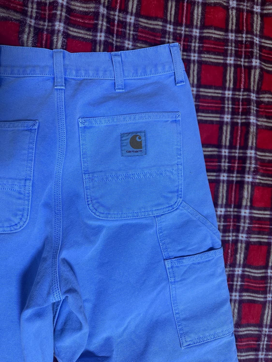 칼하트 시그니처 로고 워싱블루 카고 팬츠 상품이미지5
