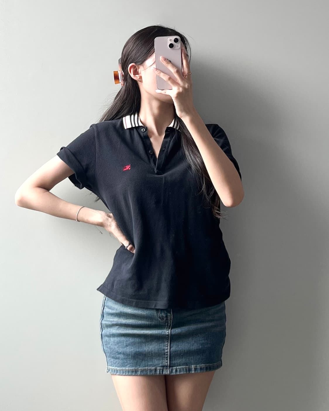 버버리 반팔 카라티  상품이미지2