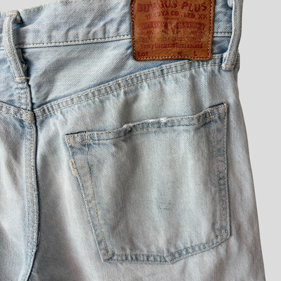 (31)Burgus Plus 버거스플러스 컷오프 셀비지 데님 청바지 상품이미지8