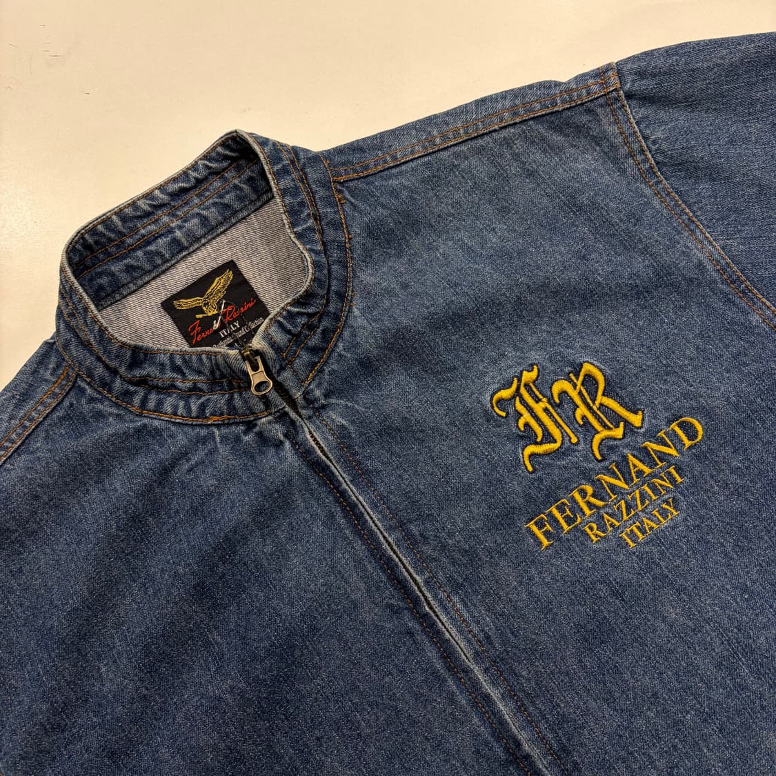 [XL] 페르난도 라찌니 빈티지 데님 블루종 자켓 B28 상품이미지3
