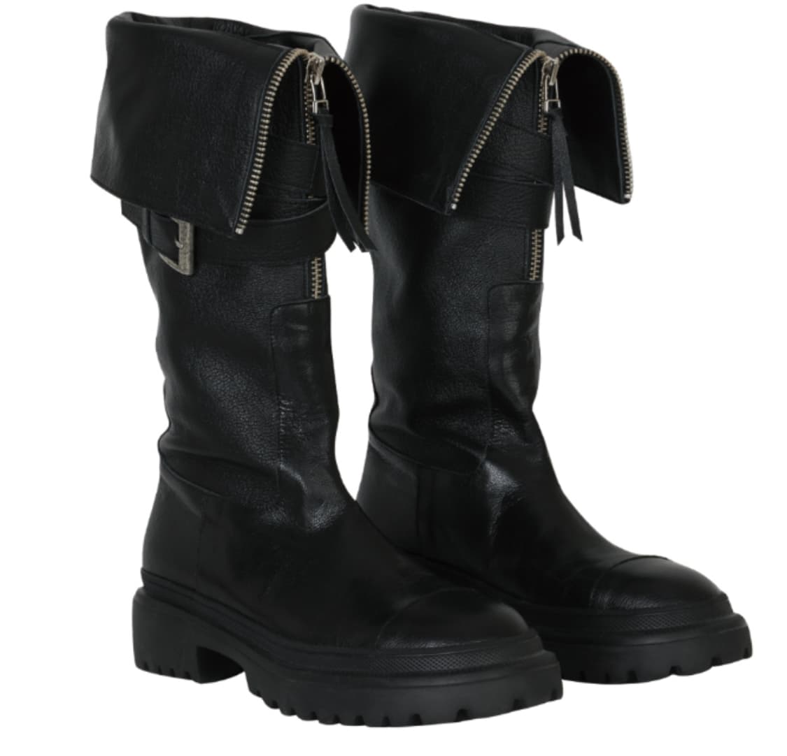 보헤미안서울 folded belt long boots (size 235) 상품이미지1