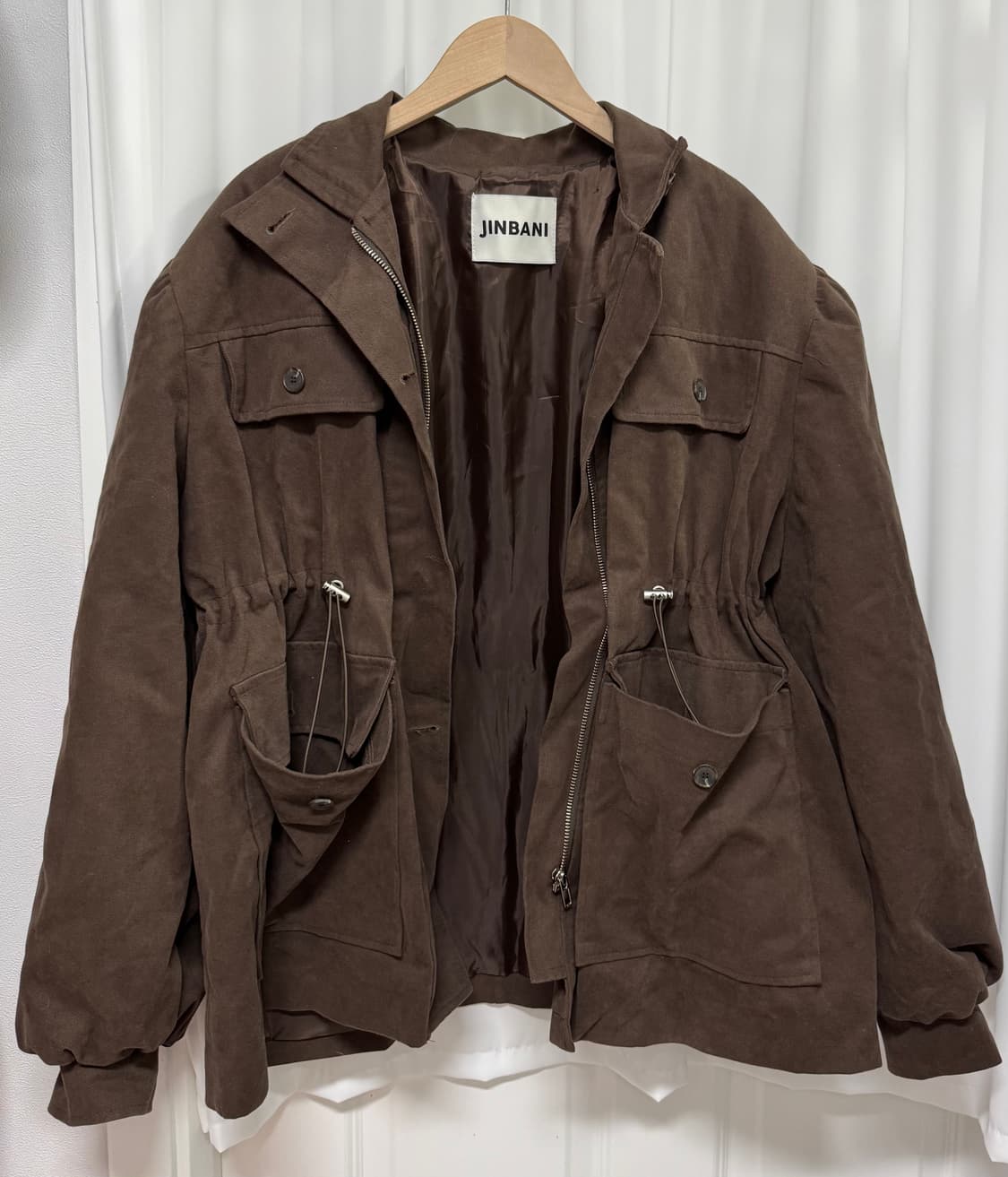 진바니 윈드니 브라운 야상 상품이미지2