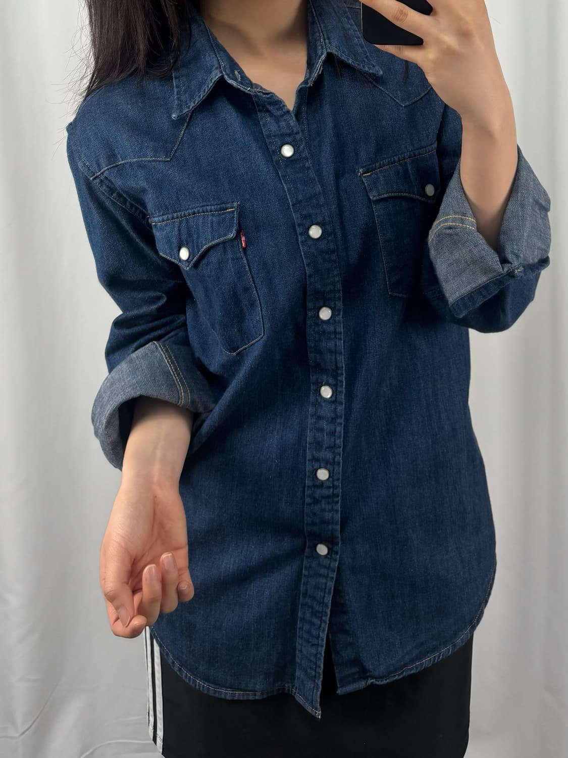 리바이스 투포켓 데님 웨스턴 셔츠 상품이미지1