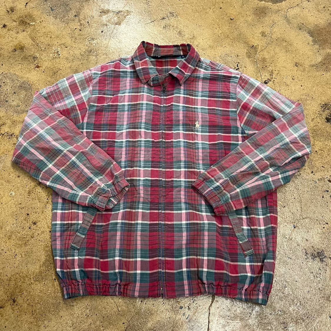 [정품/90] 폴로 랄프로렌 체크 집업 자켓 b8 상품이미지2