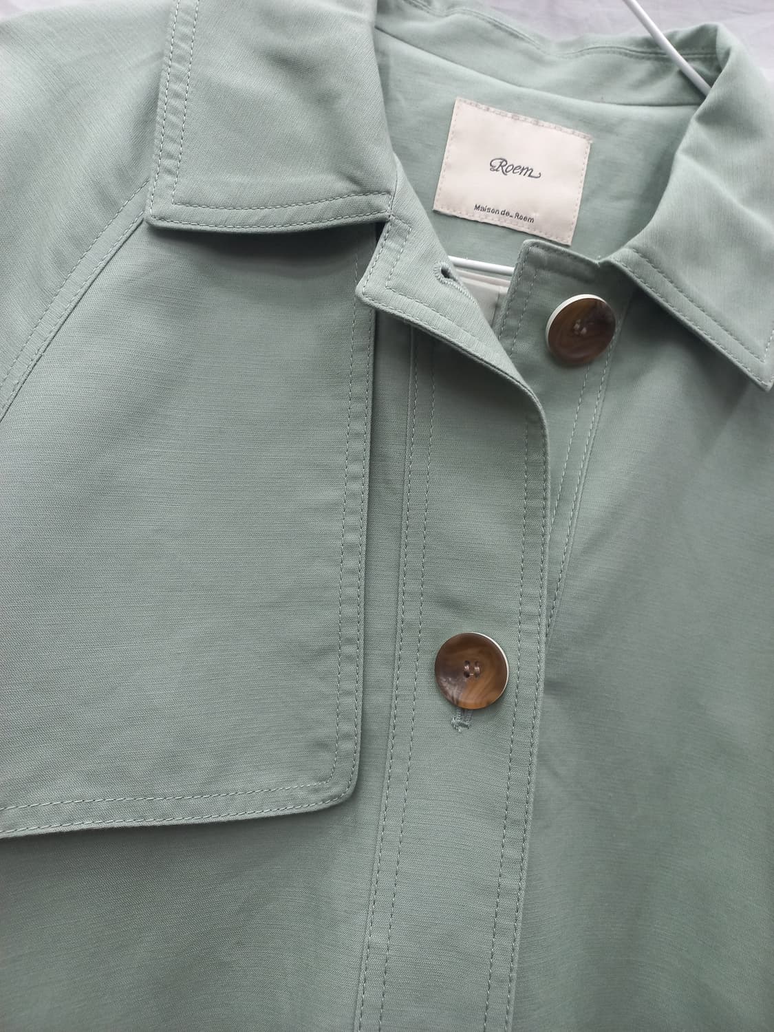 로엠 민트 트렌치 코트 (여 95) 상품이미지7