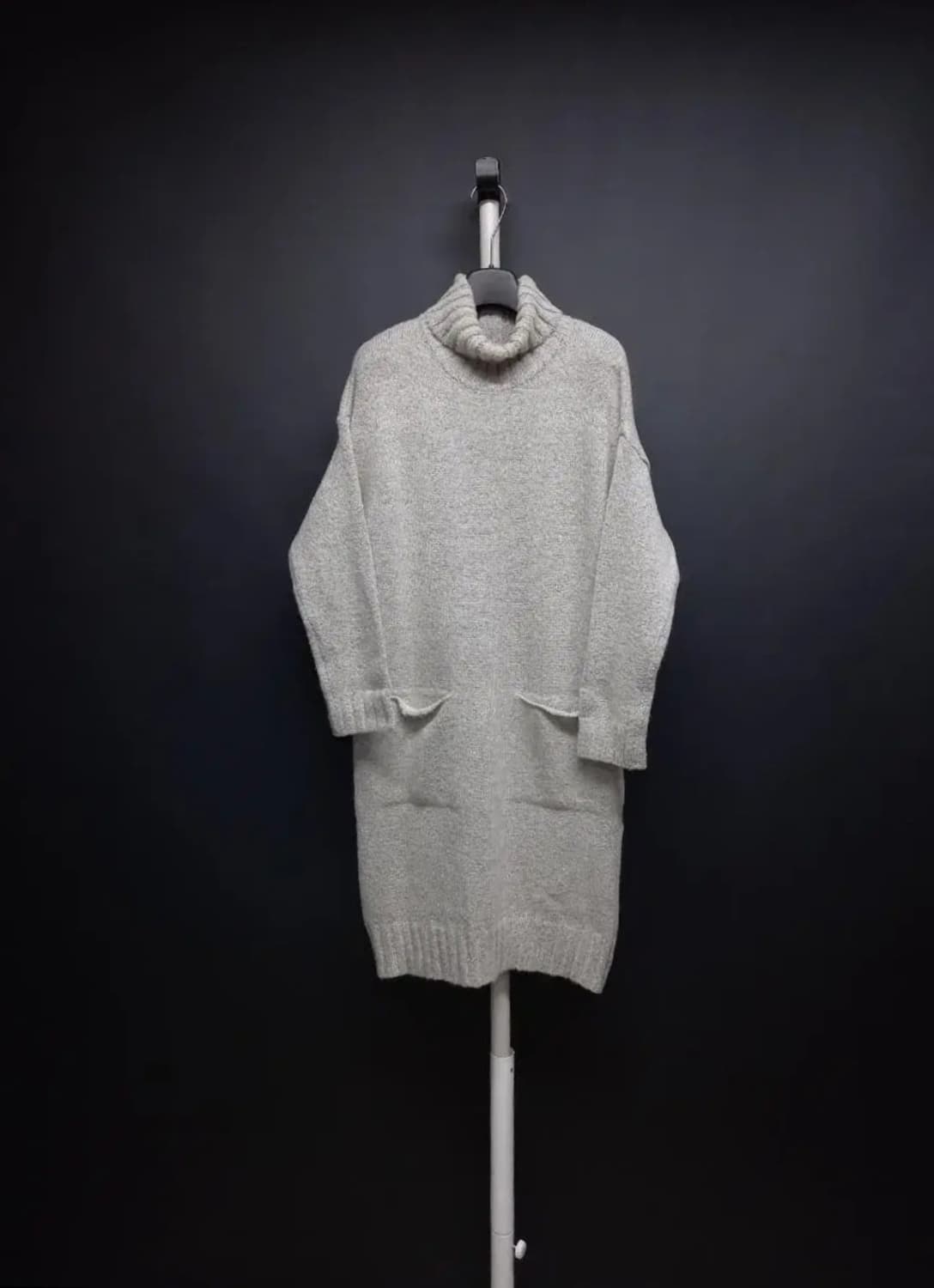 미센스 하이넥 니트 롱 원피스 F 상품이미지1