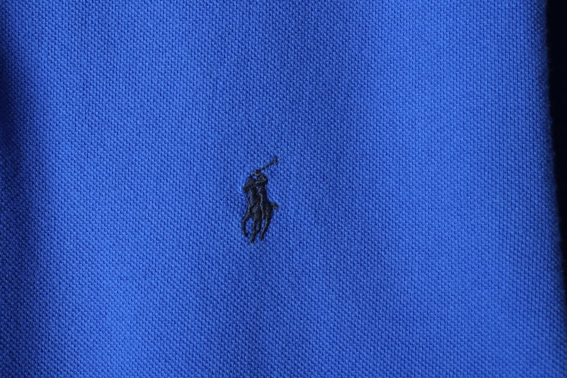 (S-L) 폴로 랄프로렌 반팔 카라 티셔츠 블루 무지 포니-H30625 상품이미지5
