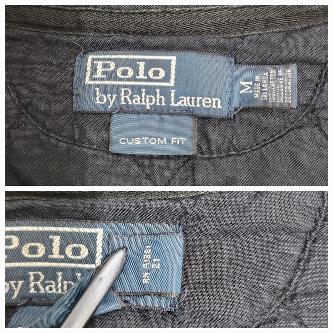 POLO 폴로 랄프로렌 빅포니 빈티지 워싱 럭비 티셔츠 / 남 M 블랙
 상품이미지8