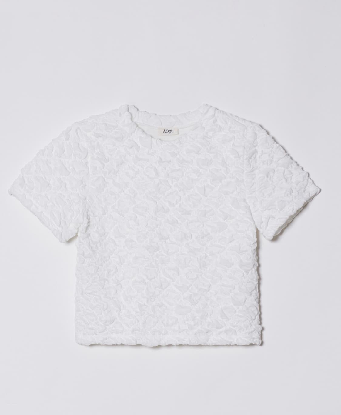 아옵트 aopt WRINKLE CROPPED T-SHIRT 상품이미지1