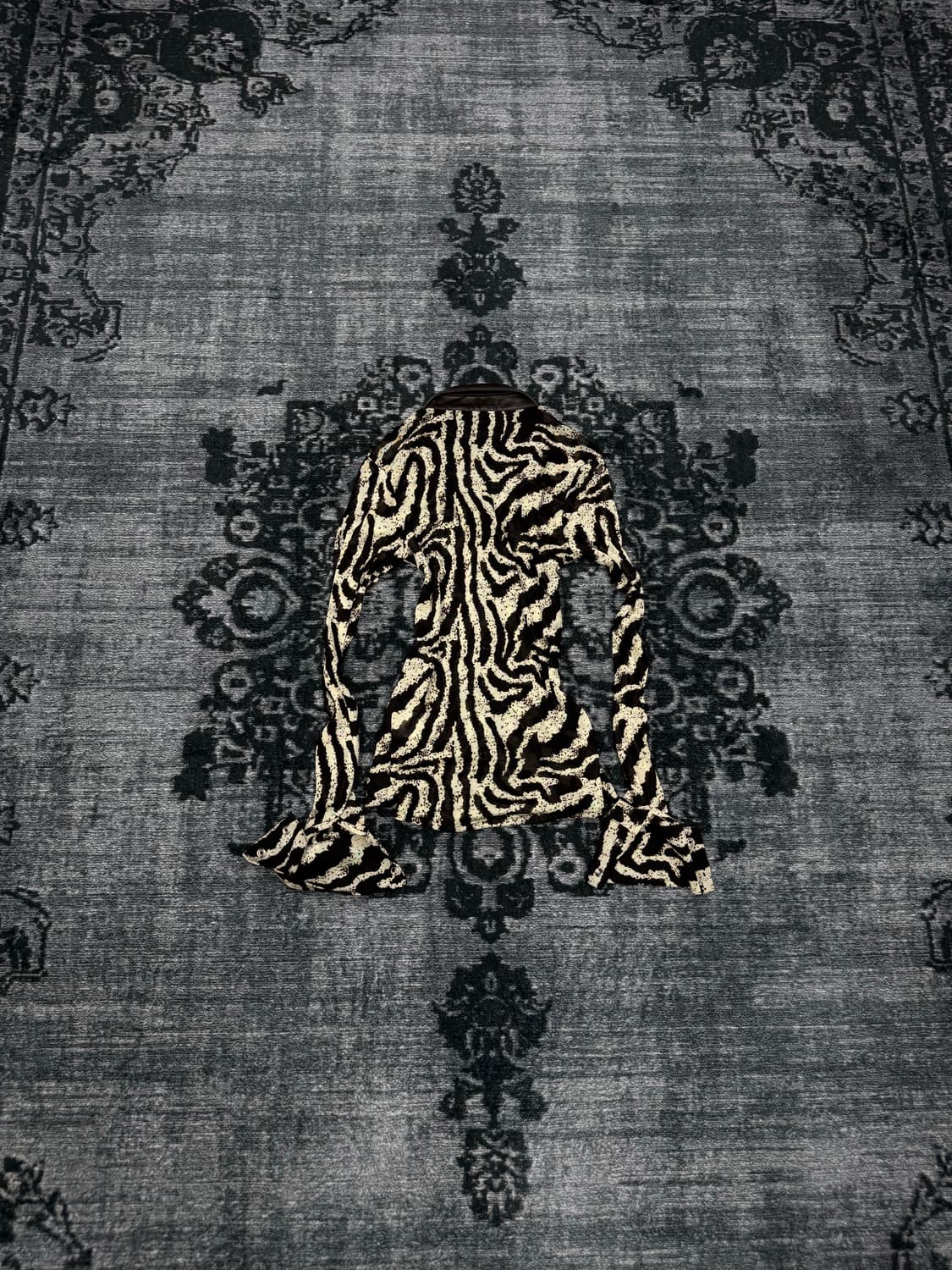 Cook jeans zebra leather trimming see th 상품이미지6