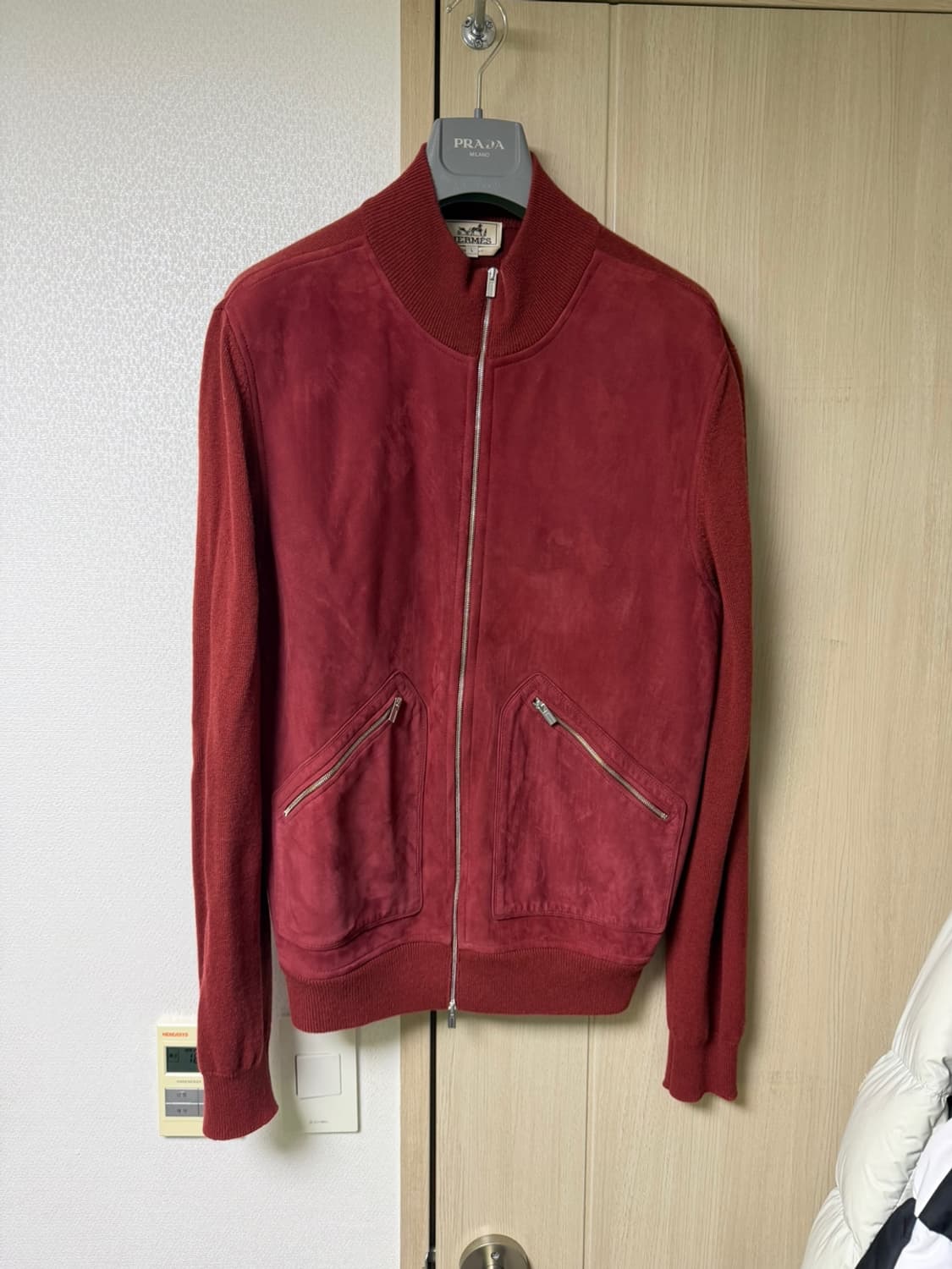 [L] 에르메스 캐시미어 스웨이드 트러커 자켓 상품이미지1
