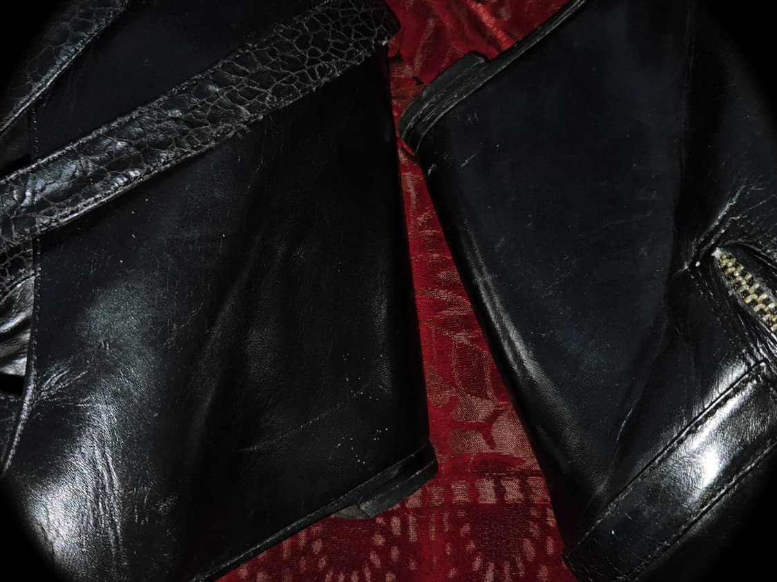 Vintage Black fallen wedge phyton 상품이미지3