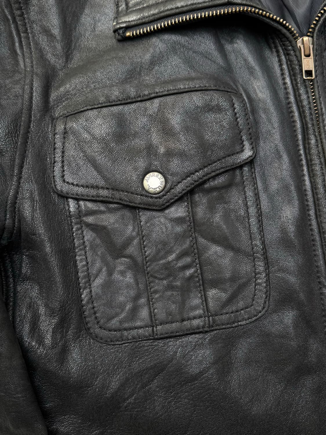 아비렉스 양가죽 투웨이 라이더자켓  상품이미지4