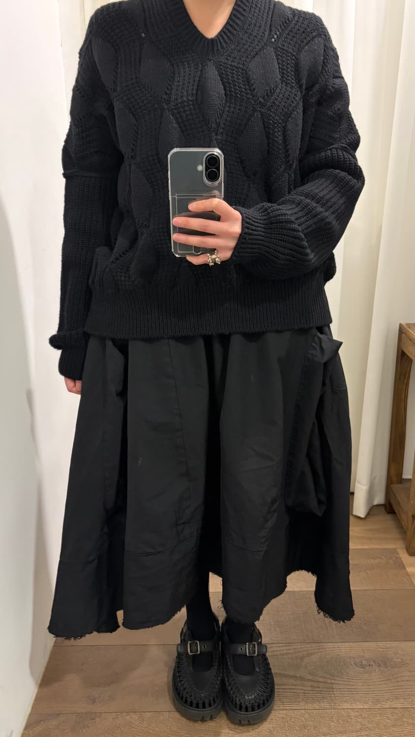 Transformed Hole Detail Volume Skirt 상품이미지2