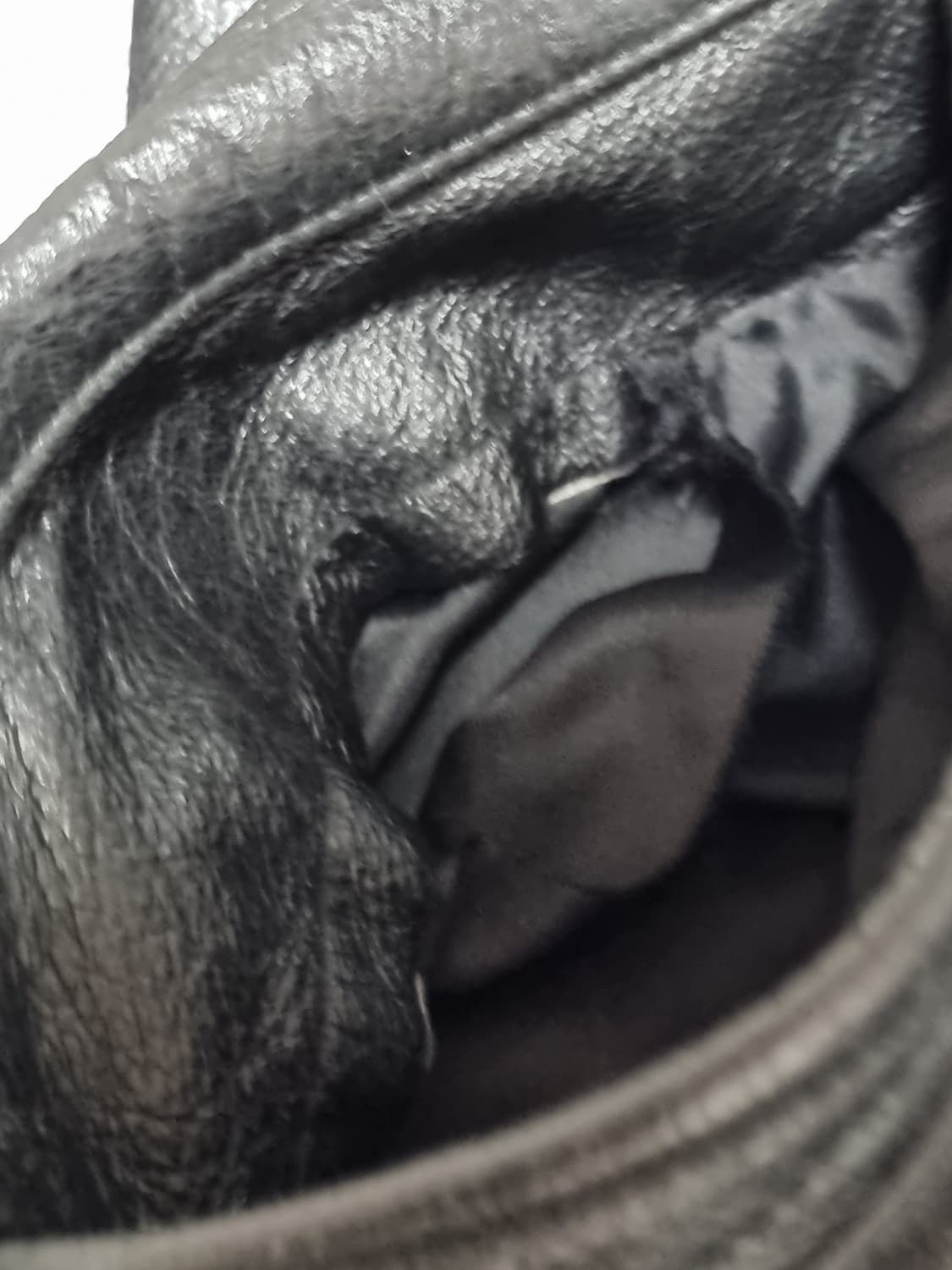 leather limited 더블칼라 가죽 봄버 자켓 110 상품이미지10