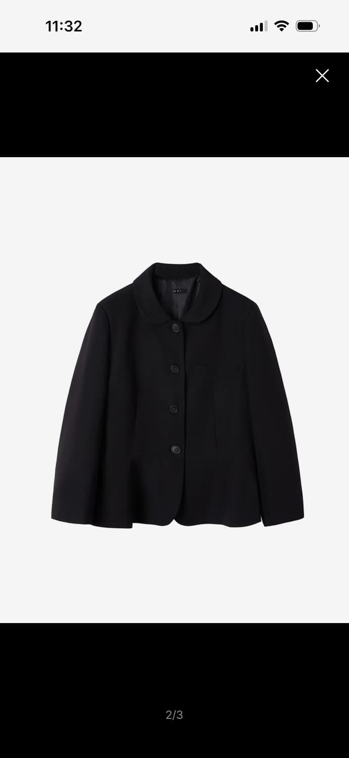 바니쉬먼트 Round collar flare jacket_black 상품이미지1