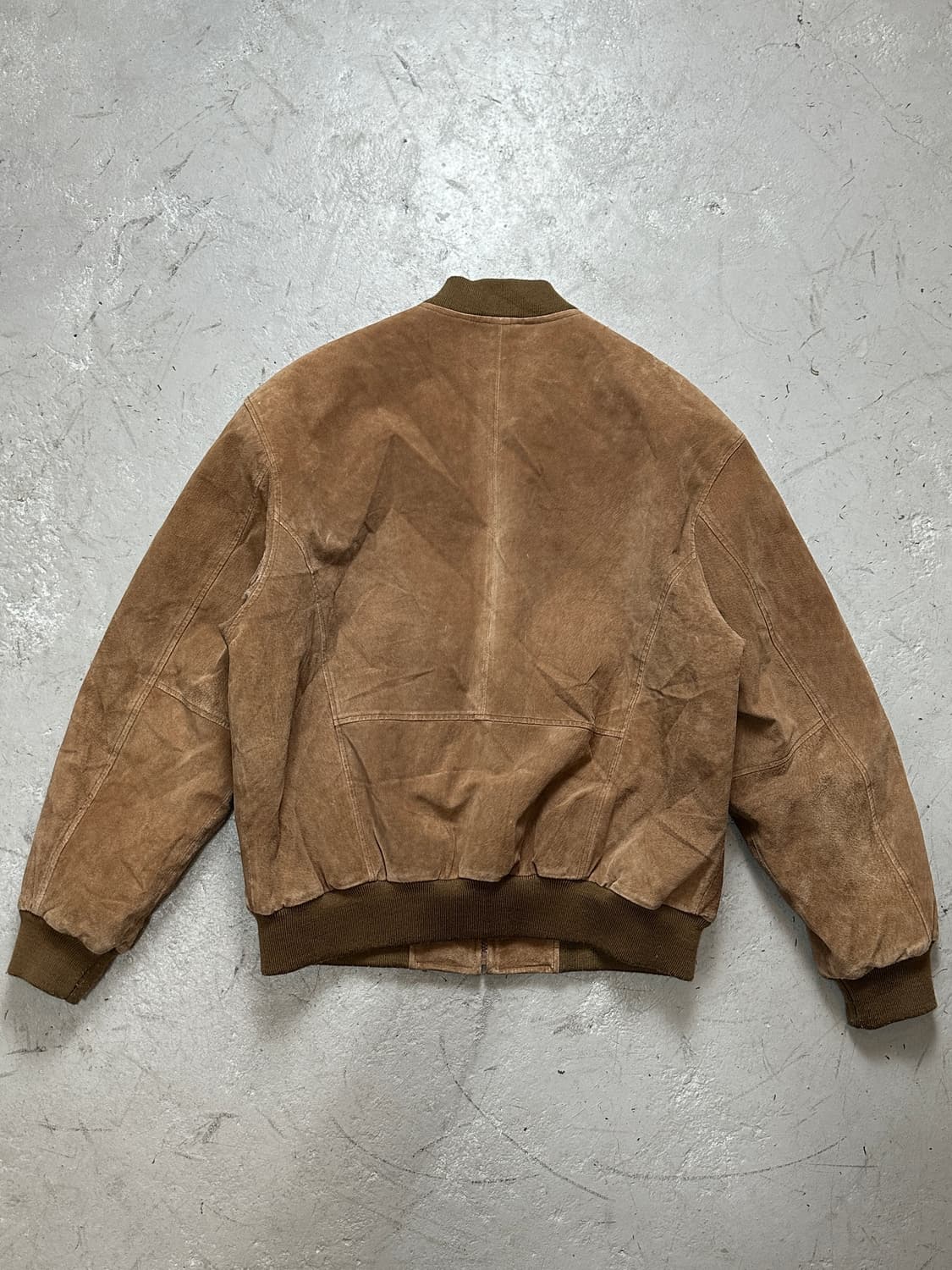 80's 빈티지 스웨이드 봄버 자켓 빈티지 레더 자켓 상품이미지4